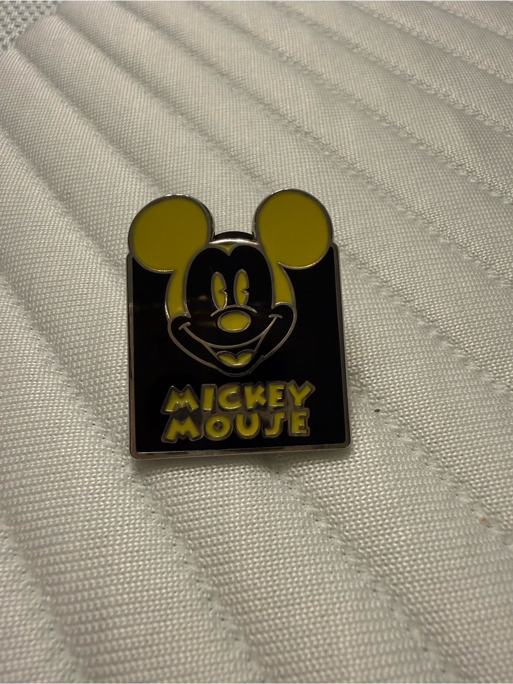 Mickey Mouse Black & Yellow Enamel Collectible Pin